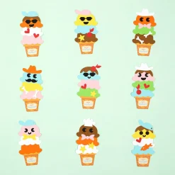 Kids Lovepop Valentine'S Day 2/14|Kids|Valentine's Day Craft Kit Make-Your-Own Ice Cream Cones