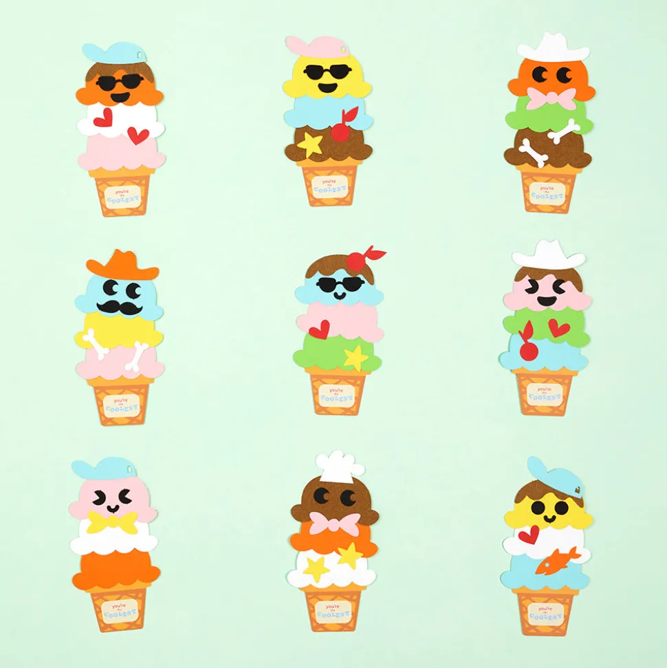 Kids Lovepop Valentine'S Day 2/14|Kids|Valentine's Day Craft Kit Make-Your-Own Ice Cream Cones