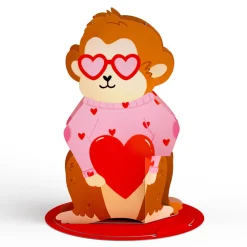 Kids Lovepop Valentine'S Day 2/14|Kids|Valentine’s Day Safari Assorted Cards Kids Classroom 24-Pack