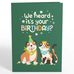 Lovepop Greeting Cards|Birthday|We Heard It's Your Birthday Dog and Cat Pop-Up Card