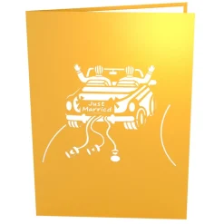 Lovepop Greeting Cards|Wedding|Wedding Car Grooms Pop-Up Card