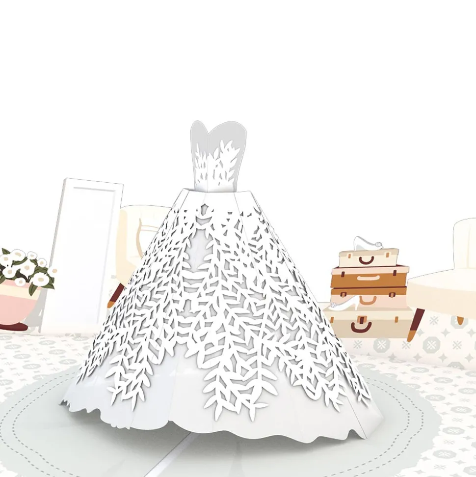 Lovepop Congratulations|Wedding|Wedding Dress Pop-Up Card