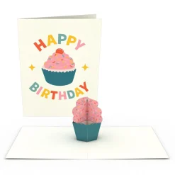 Lovepop Notecards|Birthday|Whimsical Birthday Notecards (Assorted 4-Pack)