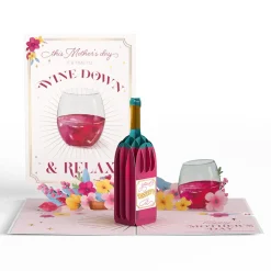 Lovepop Greeting Cards|Mother'S Day 5/11|Wine Down and Relax Mother's Day Pop-Up Card