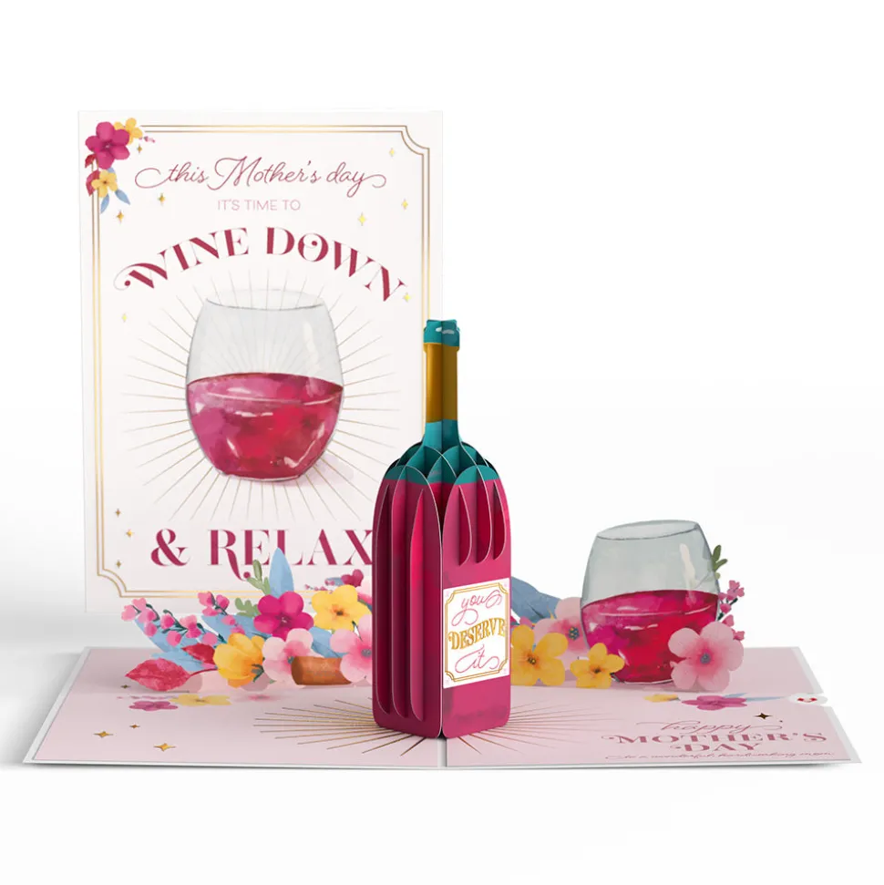 Lovepop Greeting Cards|Mother'S Day 5/11|Wine Down and Relax Mother's Day Pop-Up Card