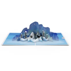 Lovepop Greeting Cards|Christmas 12/25|Winter Borealis Scene Pop-Up Card