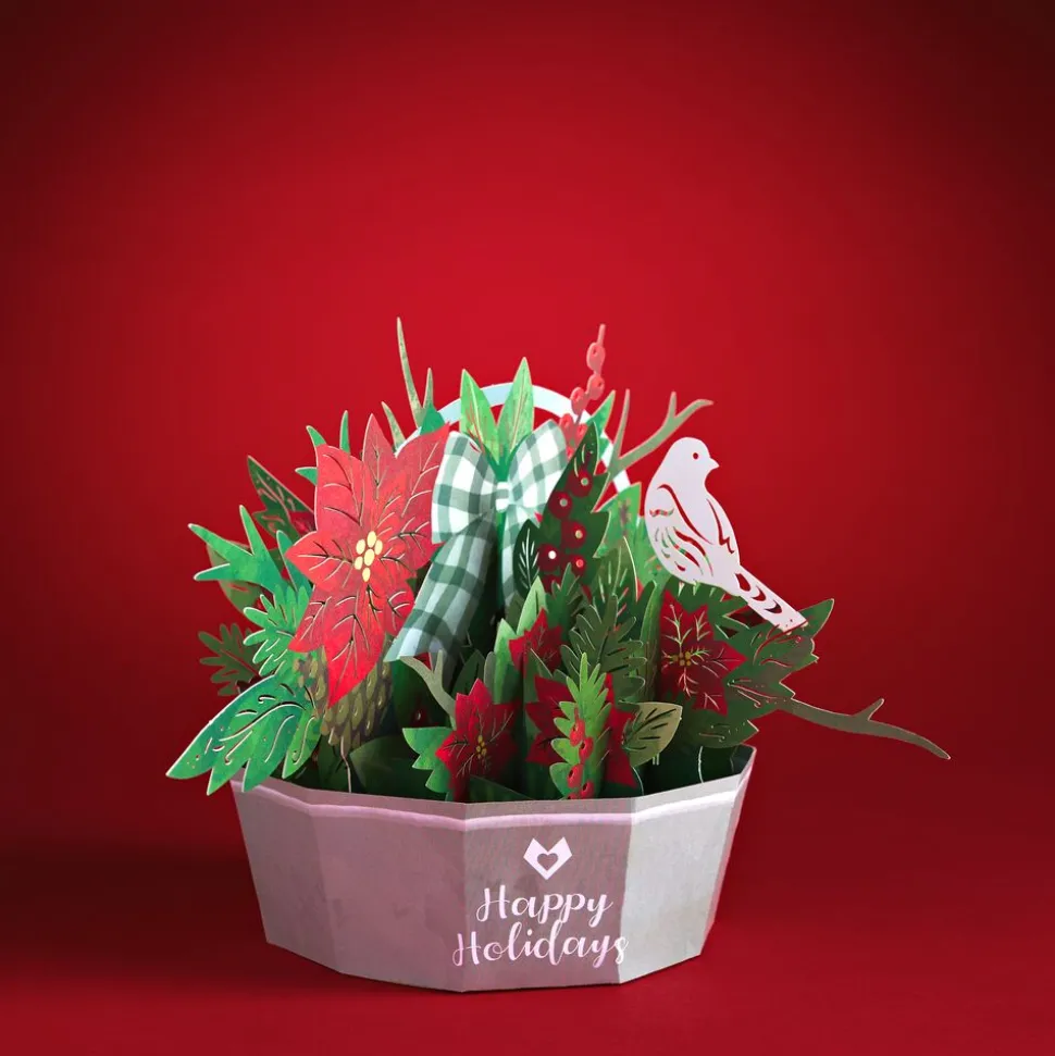 Lovepop Christmas 12/25|Winter Flower Basket Decoration