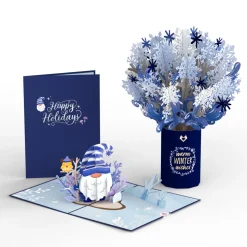Lovepop Pop-Up Bouquets|Card & Gift Bundles|Winter Holiday Gnome Bundle
