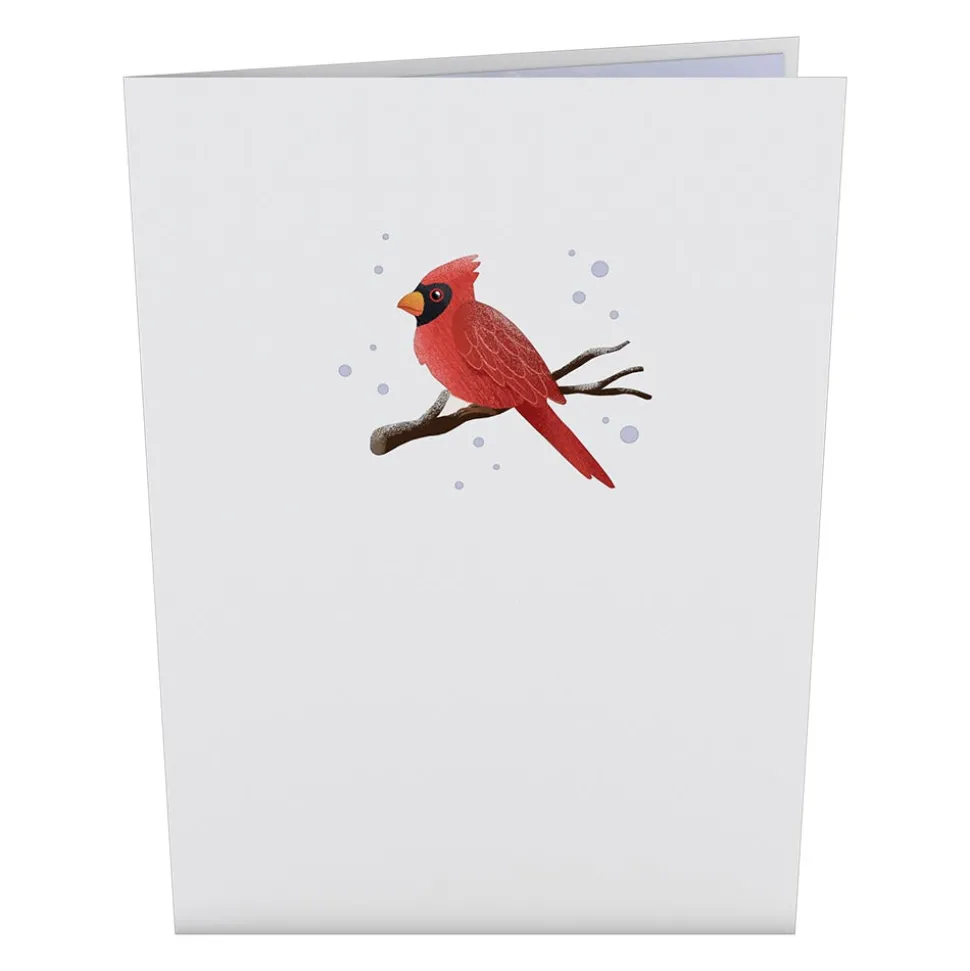 Lovepop Greeting Cards|Just Because|Winter Willow Tree Birds Pop-Up Card