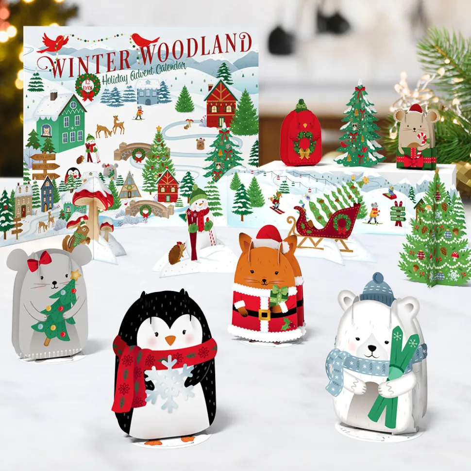 Lovepop Advent Calendars|Christmas 12/25|Winter Woodland 12 Day Holiday Advent Calendar