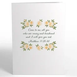 Lovepop Greeting Cards|Religious|Wishing You Peace Sympathy Pop-Up Card