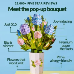 Lovepop Pop-Up Bouquets|Decor|Woodland Birthday Party Bouquet