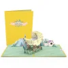 Kids Lovepop Greeting Cards|Baby|Yellow Baby Carriage Pop-Up Card