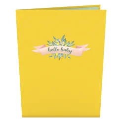 Kids Lovepop Greeting Cards|Baby|Yellow Baby Carriage Pop-Up Card