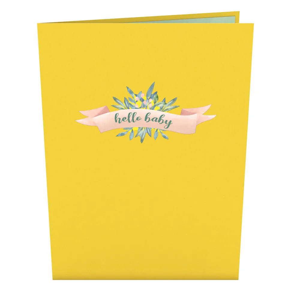 Kids Lovepop Greeting Cards|Baby|Yellow Baby Carriage Pop-Up Card