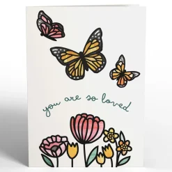 Lovepop Suncatcher Cards|Decor|You Are So Loved Butterflies Suncatcher Card