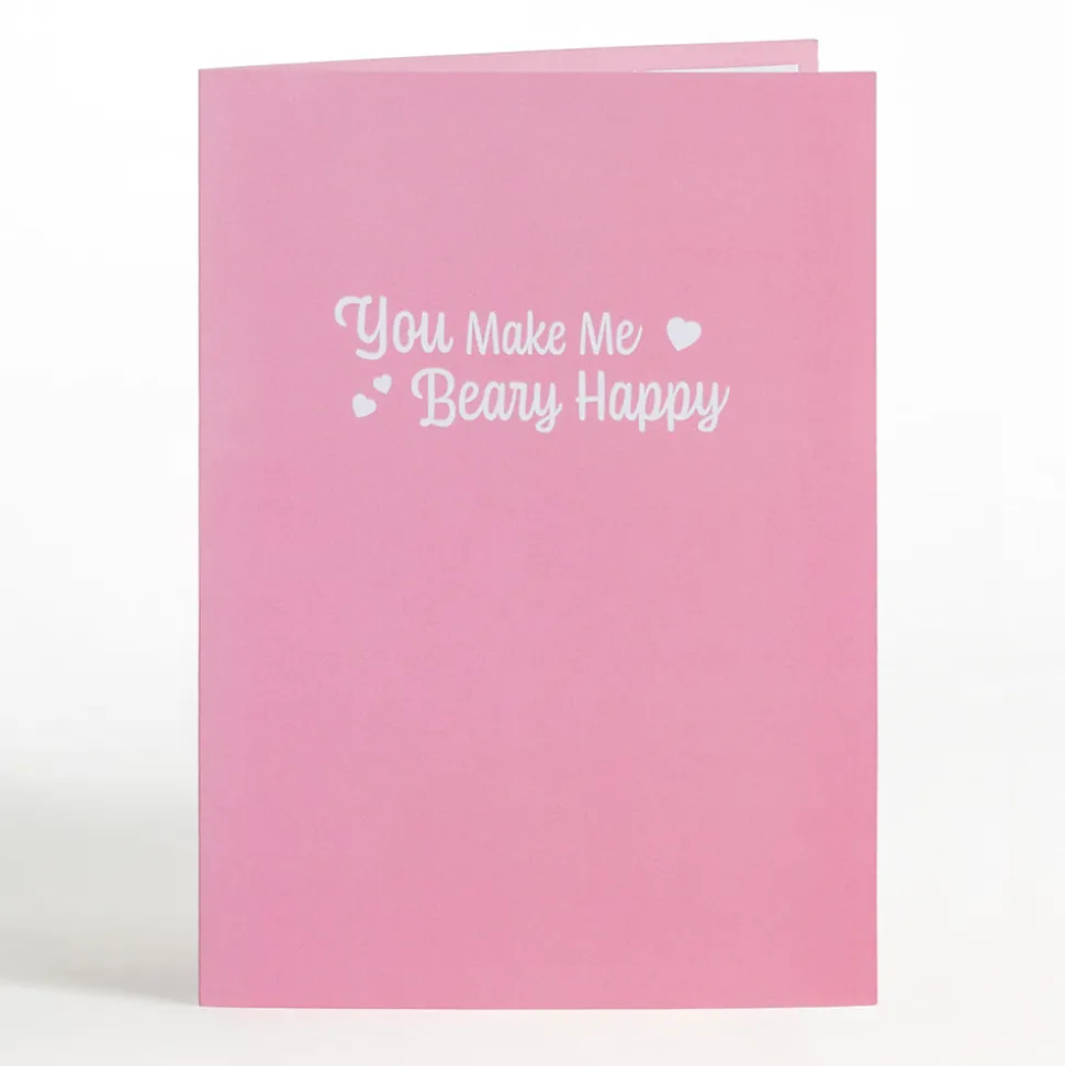 Lovepop Plushpop|Anniversary|You Make Me Beary Happy' Plushpop Card