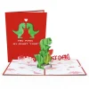 Kids Lovepop Greeting Cards|Valentine'S Day 2/14|You Make My Heart 'Saur' Pop-Up Card