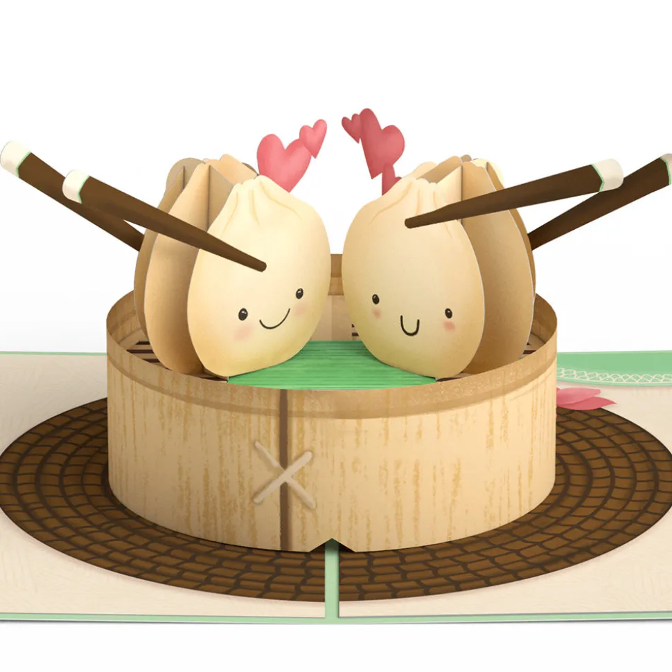 Kids Lovepop Greeting Cards|Valentine'S Day 2/14|You're All That and Dim Sum Pop-Up Card