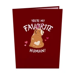 Kids Lovepop Greeting Cards|Anniversary|You’re My Favorite Human Pop-Up Card