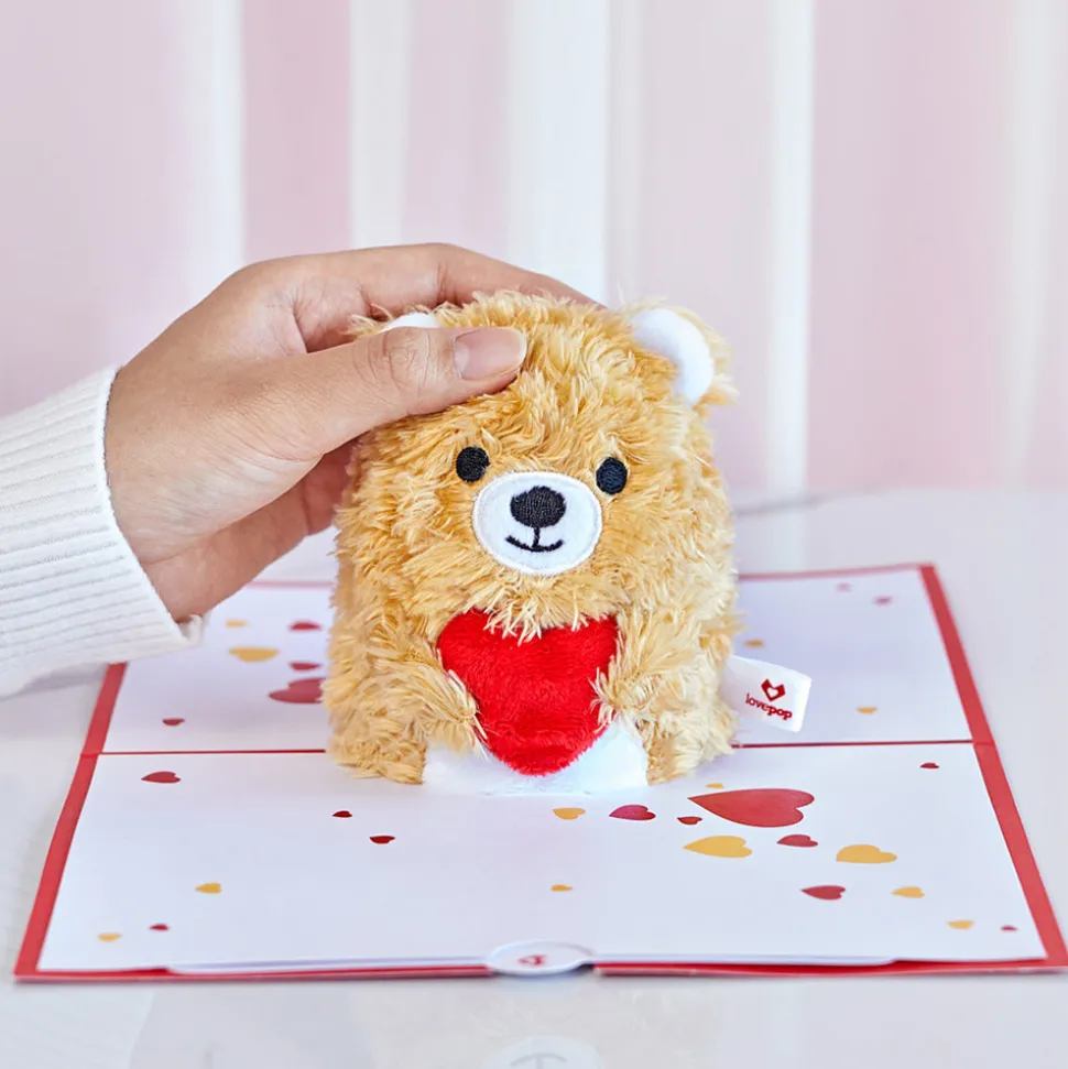Kids Lovepop Plushpop|Anniversary|You're The Beary Best' Plushpop Card